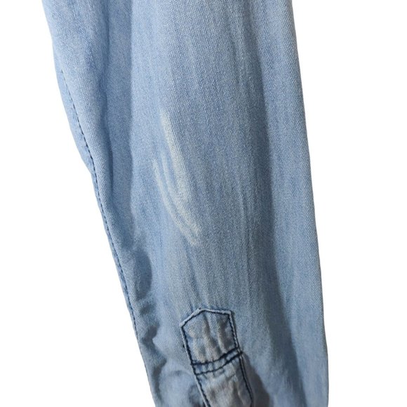 Free People Denim Blue Button Down Shirt - Picture 7 of 8